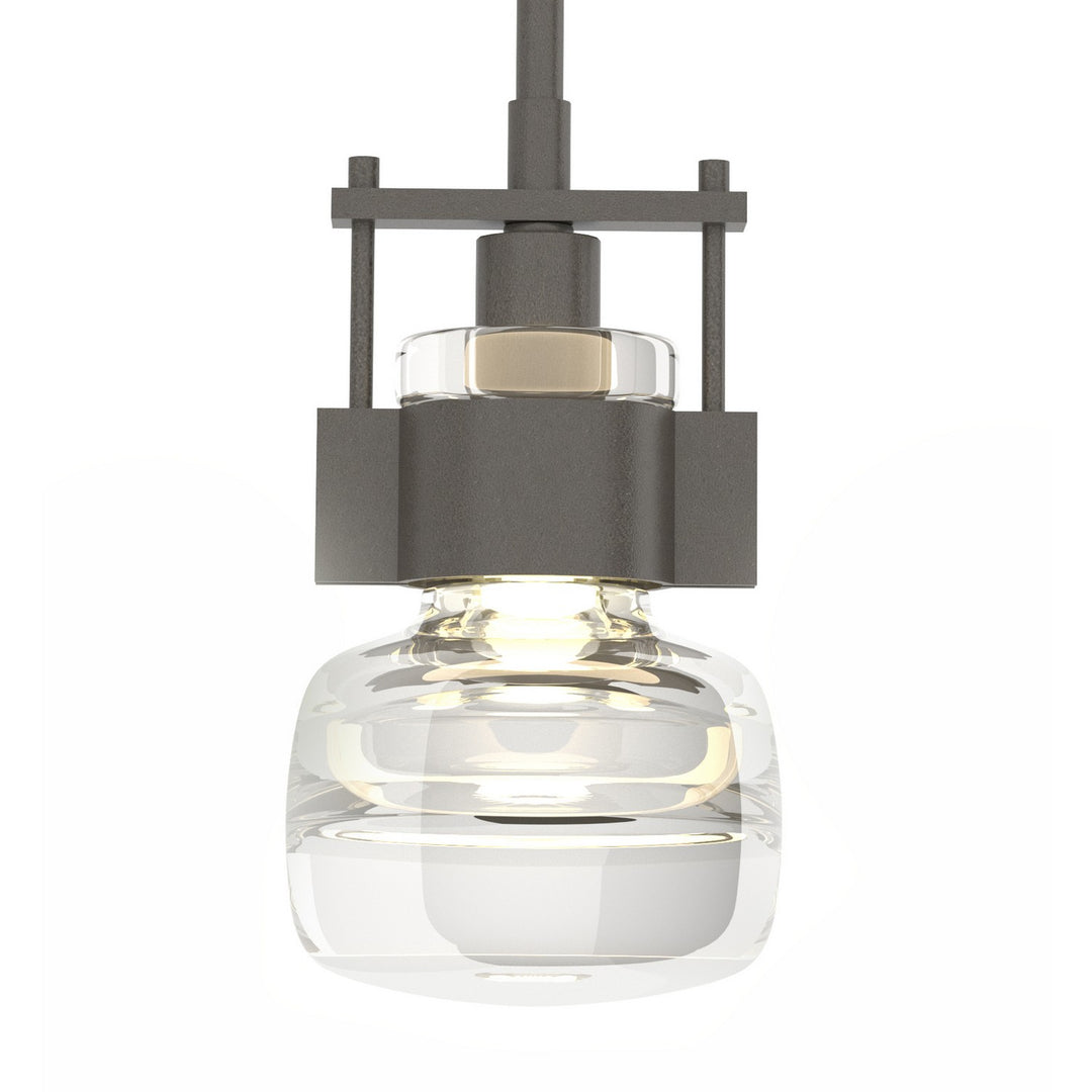 Cuff One Light Mini Pendant in Dark Smoke - available from The Lighting Shoppe, trusted by Canadian homeowners