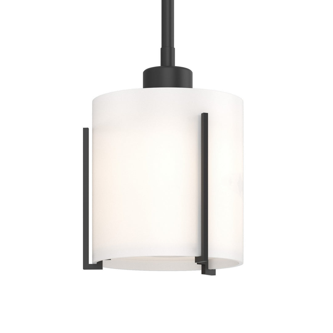 Exos Glass One Light Mini Pendant in Black - available from The Lighting Shoppe, trusted by Canadian homeowners