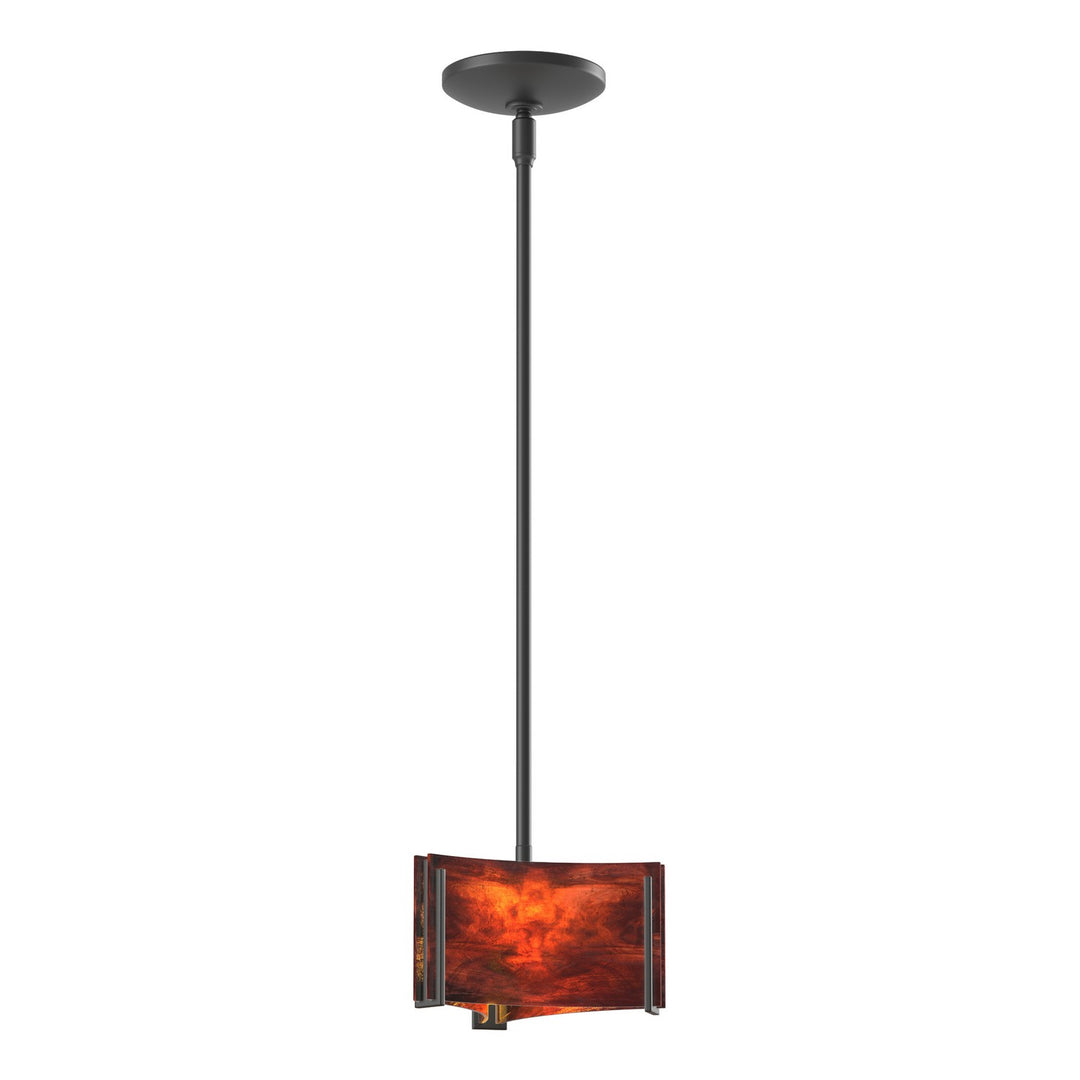 Exos Glass One Light Mini Pendant in Black - available from The Lighting Shoppe, trusted by Canadian homeowners