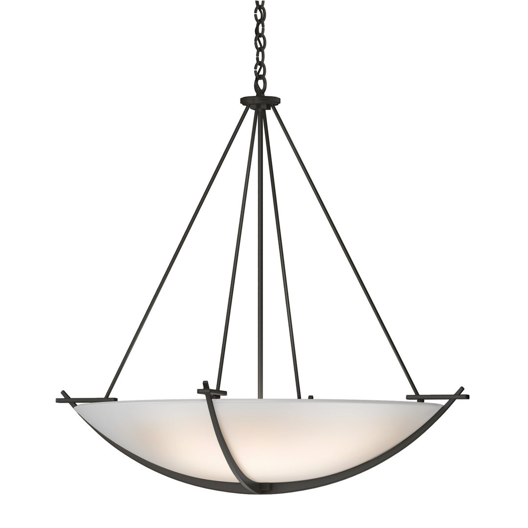 Hubbardton Forge Canada - 194531-SKT-07-GG0170 - Three Light Chandelier - Compass - Dark Smoke