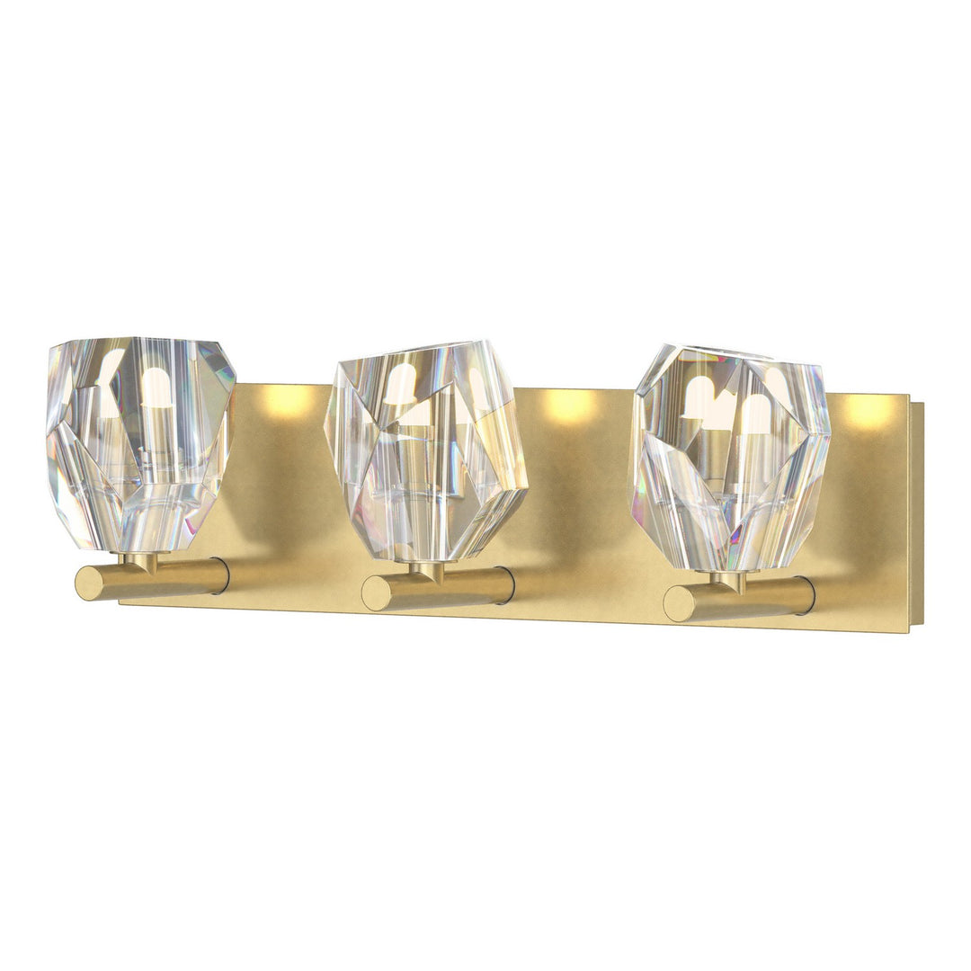 Gatsby Three Light Bath Sconce in Modern Brass - available from The Lighting Shoppe, trusted by Canadian homeowners