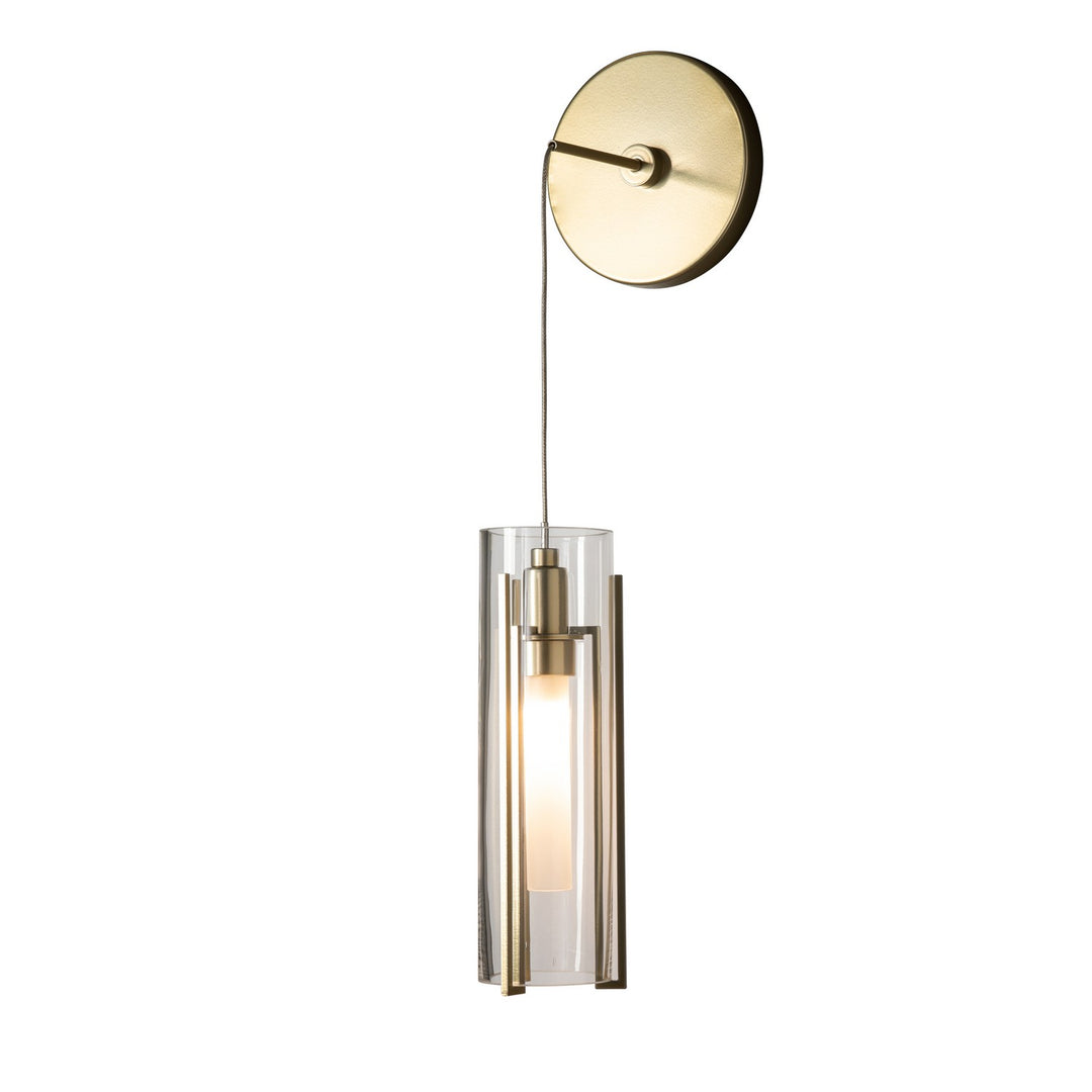 Hubbardton Forge Canada - 201394-SKT-86-ZM0065 - LED Wall Sconce - Exos Glass - Modern Brass