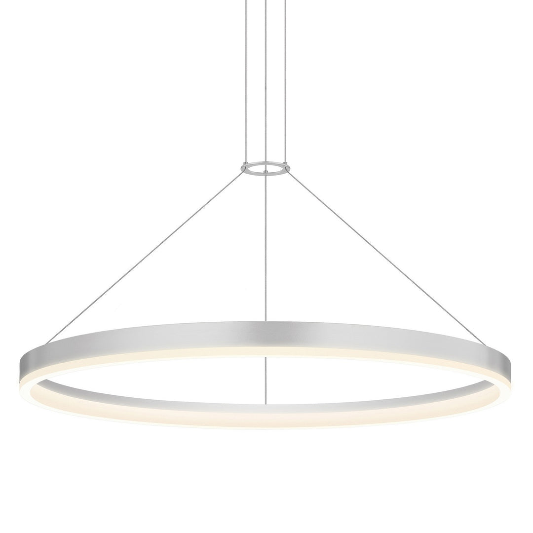 Corona LED Pendant in Bright Satin Aluminum - available from The Lighting Shoppe, trusted by Canadian homeowners