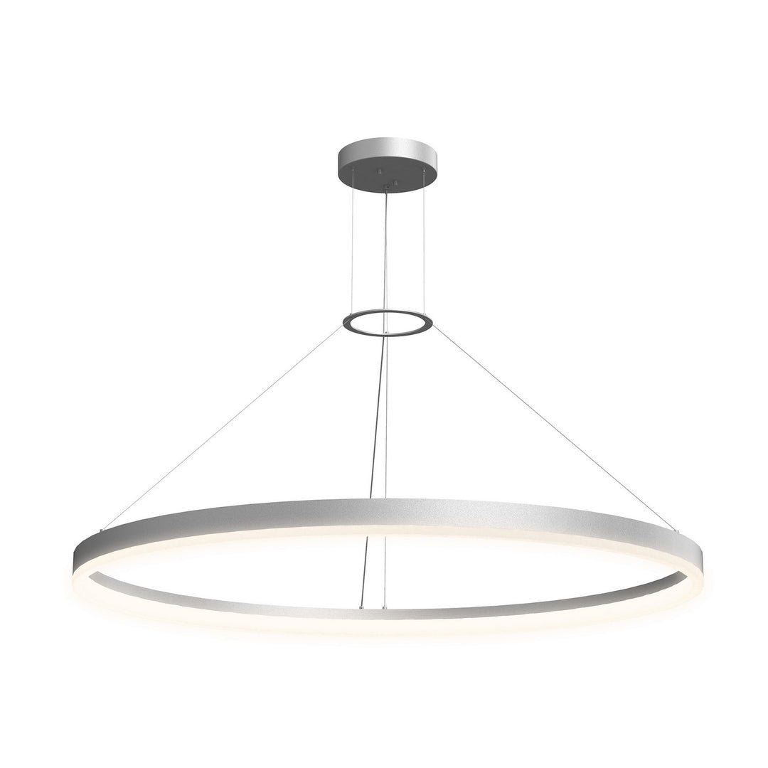 Corona LED Pendant in Bright Satin Aluminum - available from The Lighting Shoppe, trusted by Canadian homeowners