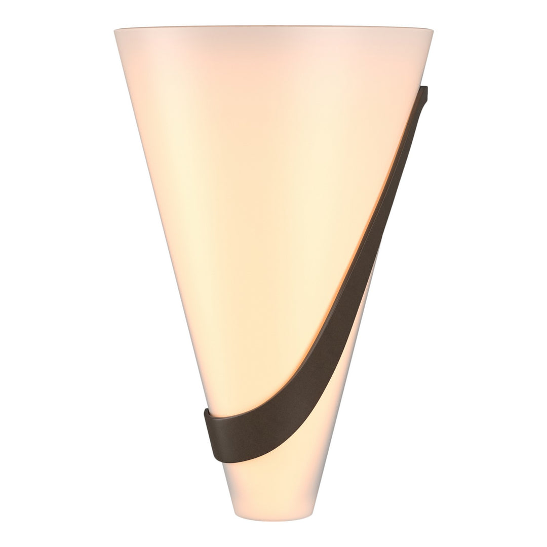 Hubbardton Forge Canada - 206563-SKT-RGT-05-GG0074 - Two Light Wall Sconce - Half Cone - Bronze