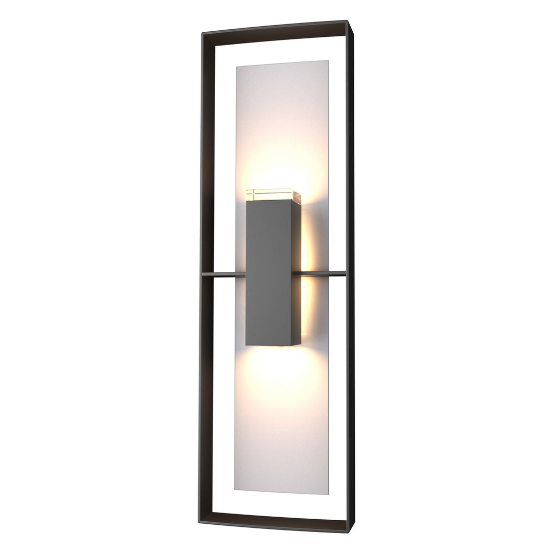 Hubbardton Forge Canada - 302607-SKT-80-78-ZM0546 - Two Light Outdoor Wall Sconce - Shadow Box - Coastal Black
