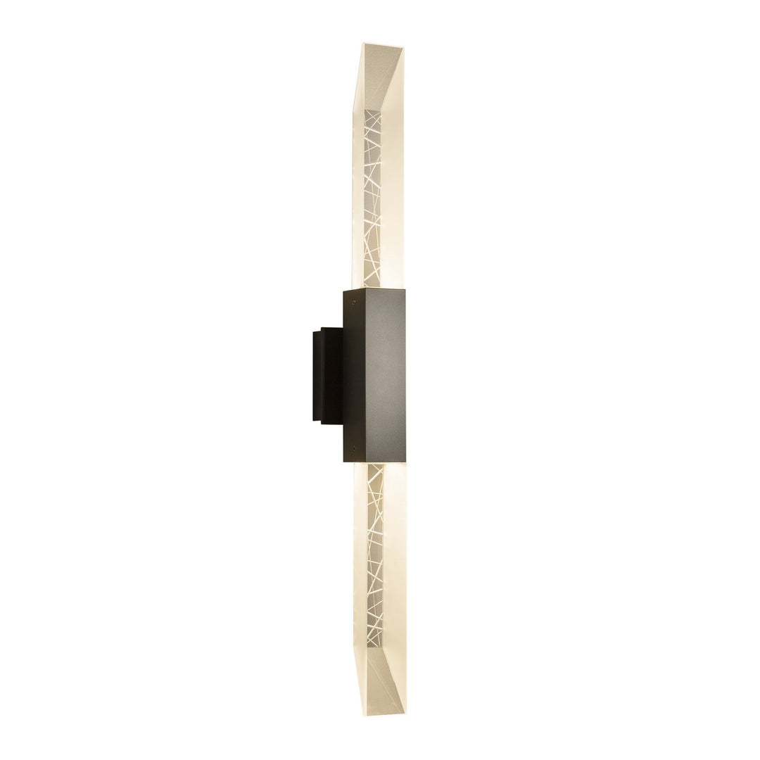 Hubbardton Forge Canada - 302623-SKT-77-ZM0618 - Two Light Outdoor Wall Sconce - Refraction - Coastal Dark Smoke