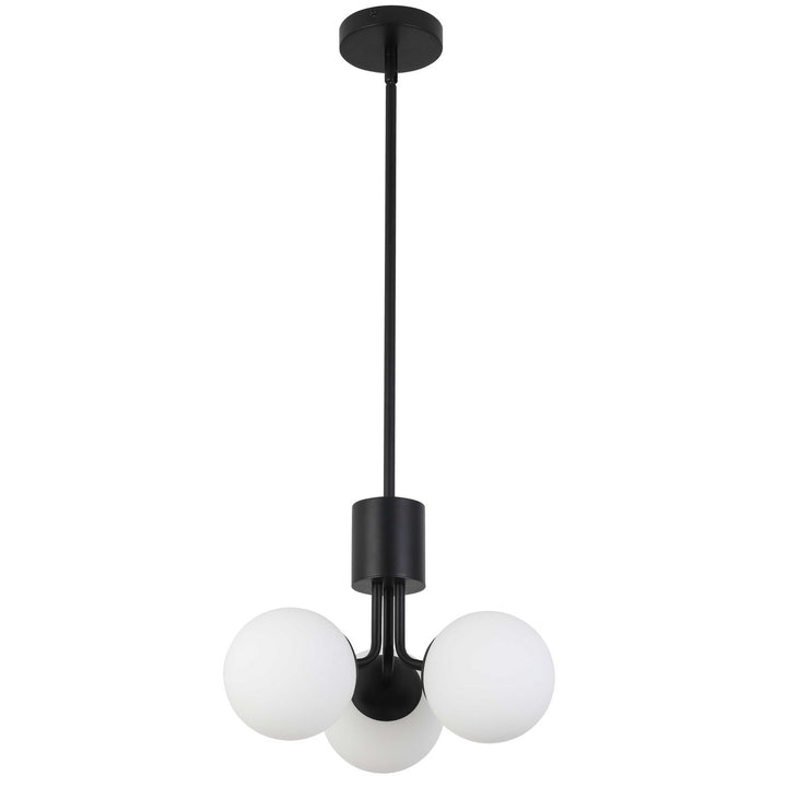 Amanda Three Light Chandelier in Matte Black - available from The Lighting Shoppe, trusted by Canadian homeowners