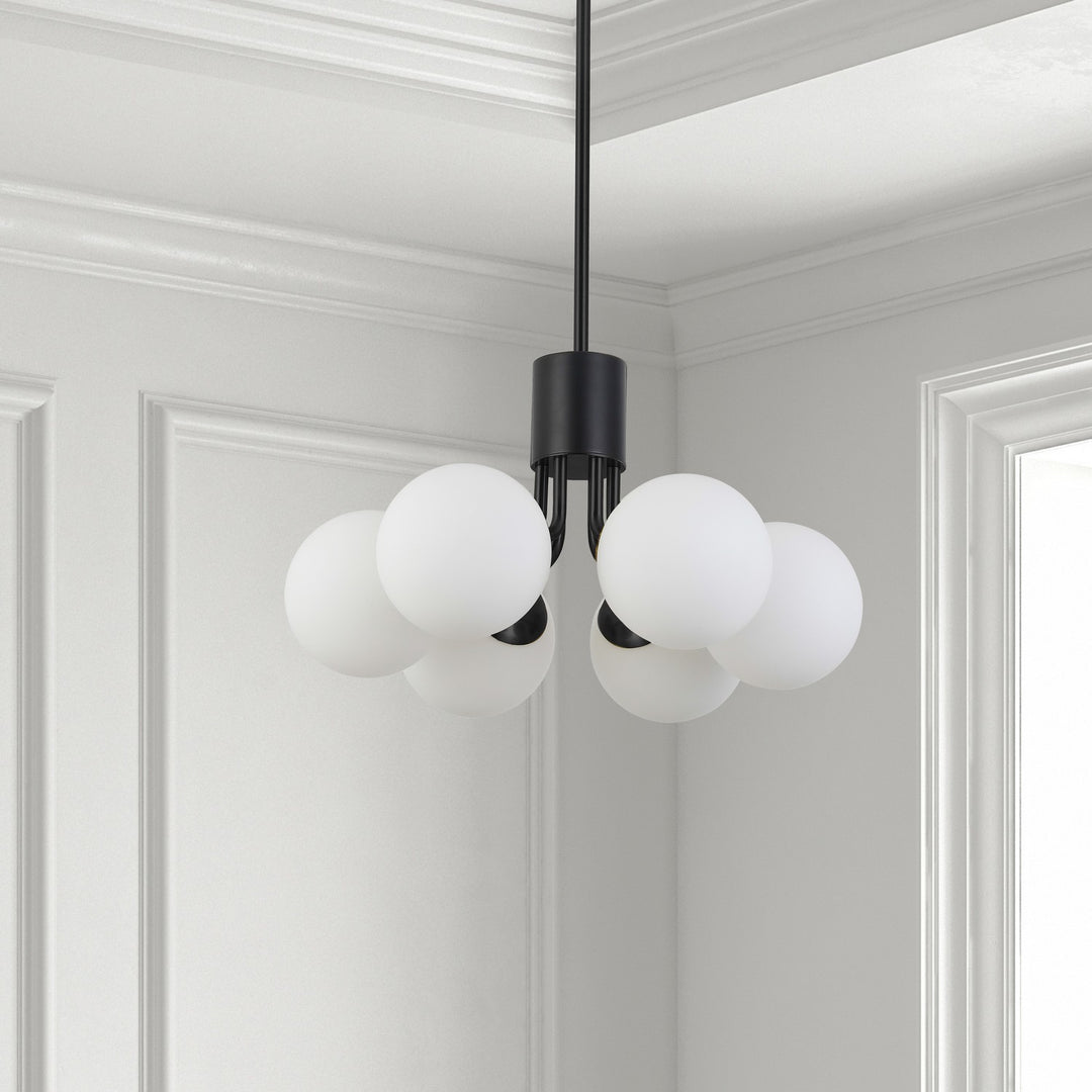 Dainolite Canada - AMA-186P-MB - Six Light Pendant - Amanda - Matte Black
