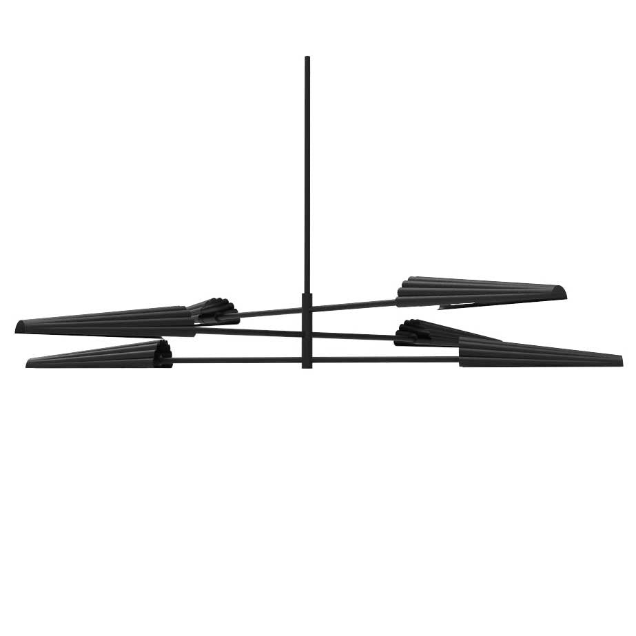 Cassie Six Light Chandelier in Matte Black - available from The Lighting Shoppe, trusted by Canadian homeowners