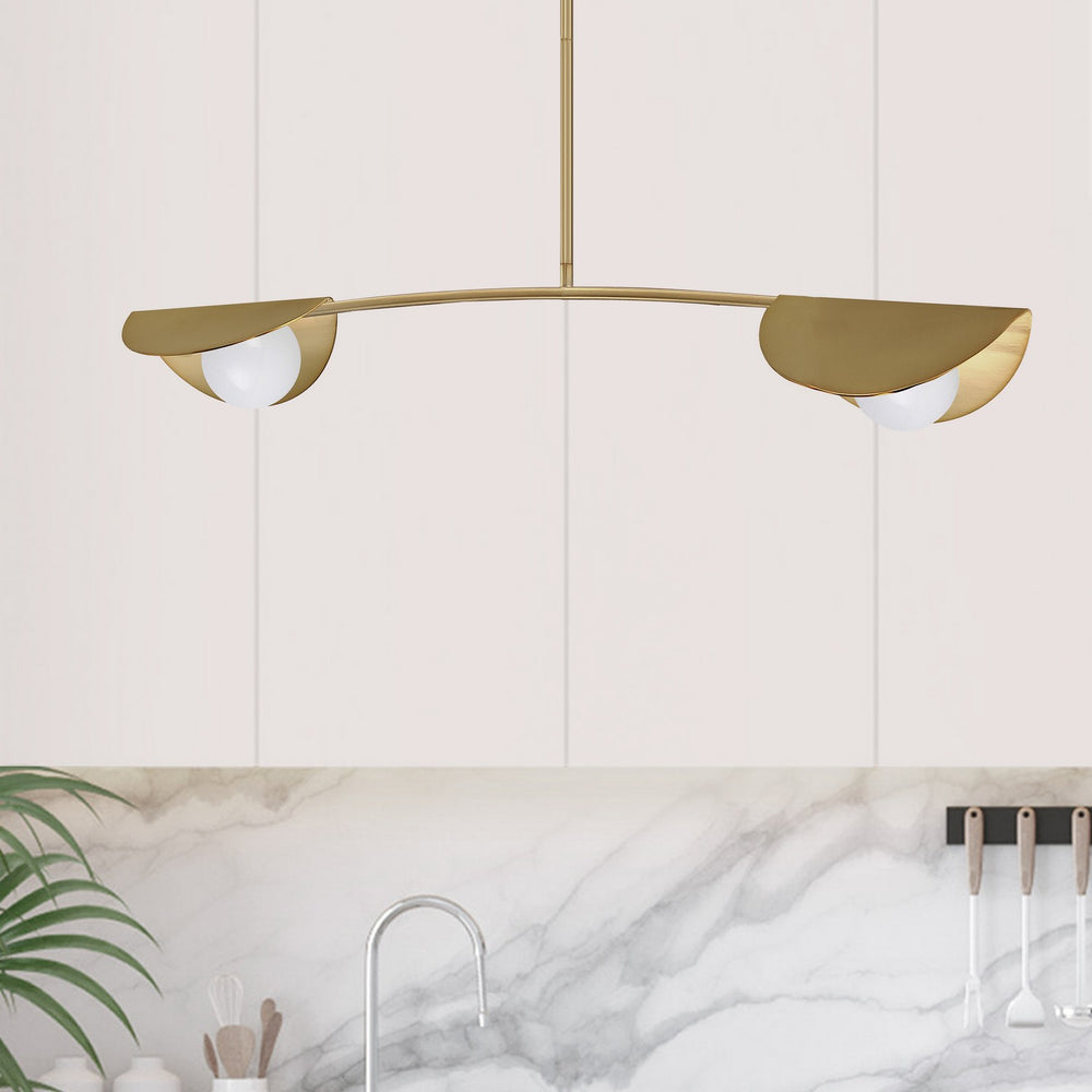 Dainolite Canada - EMM-342HP-AGB - Two Light Pendant - Emma - Aged Brass