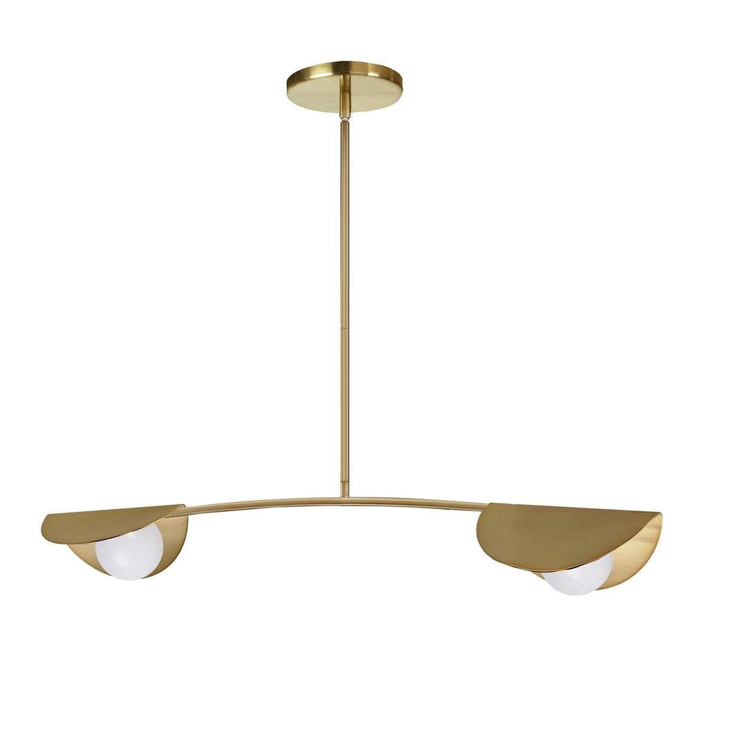 Emma Two Light Pendant in Aged Brass - available from The Lighting Shoppe, trusted by Canadian homeowners