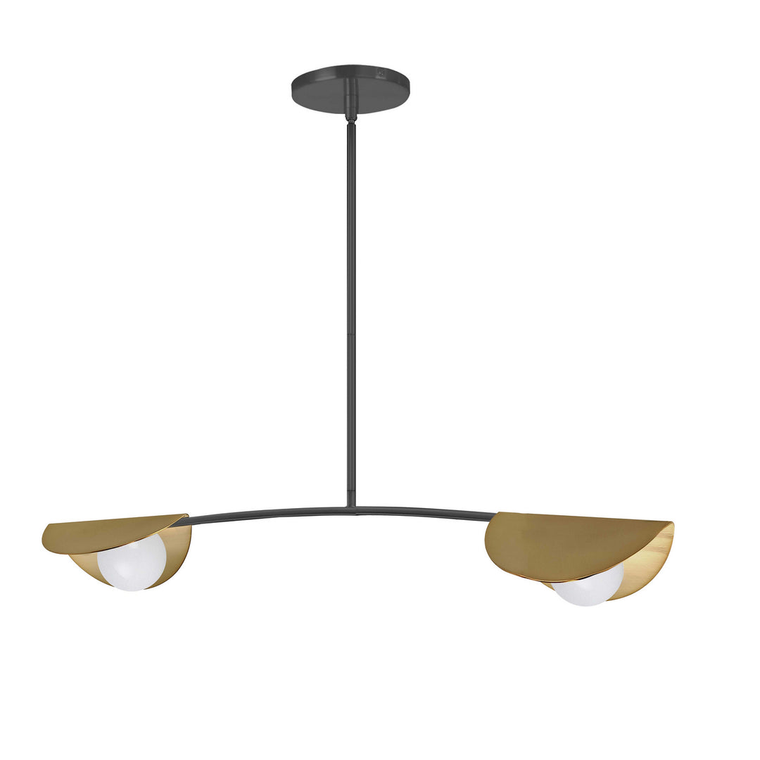 Emma Two Light Pendant in Matte Black - available from The Lighting Shoppe, trusted by Canadian homeowners