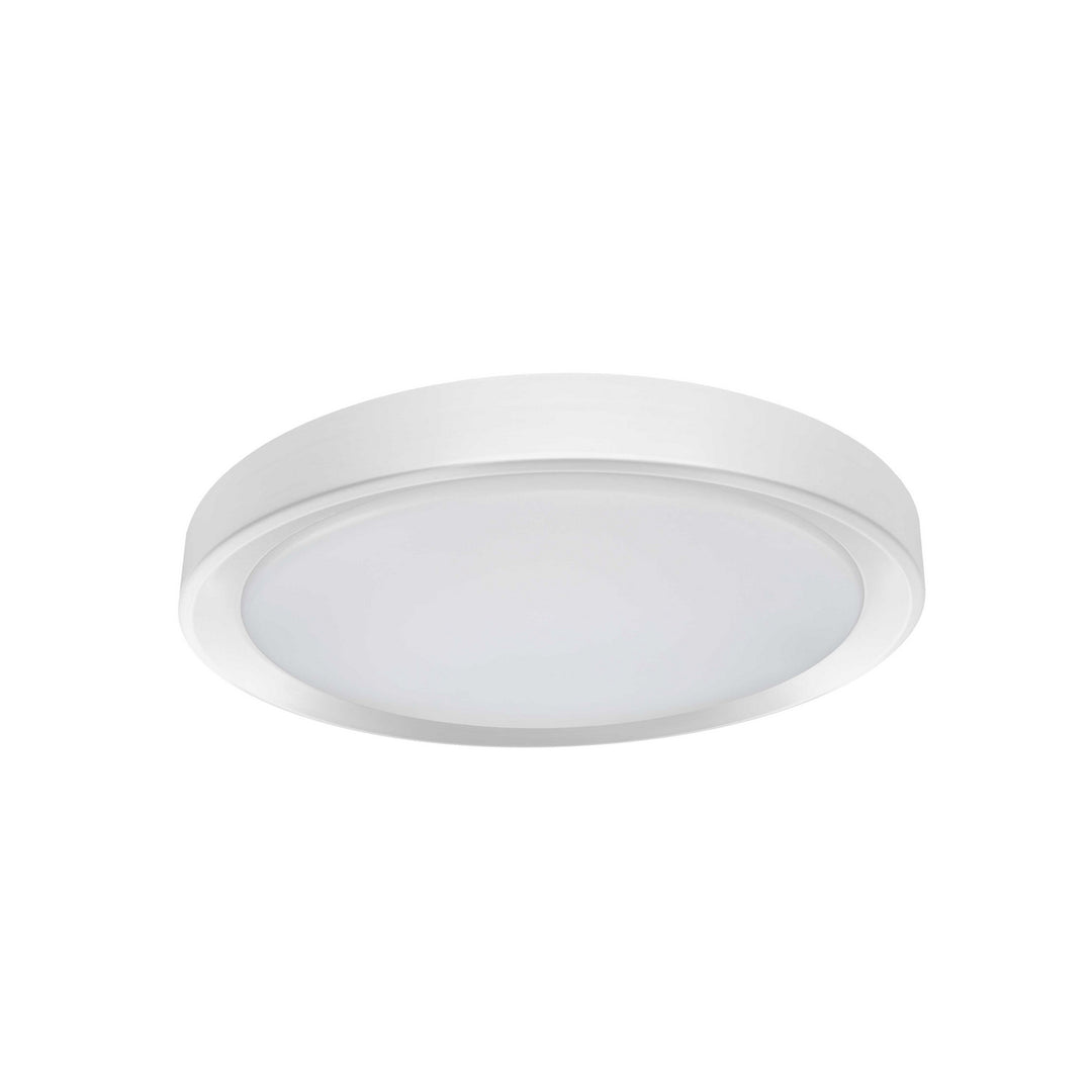 Flynn LED Flush Mount in Matte White - available from The Lighting Shoppe, trusted by Canadian homeowners