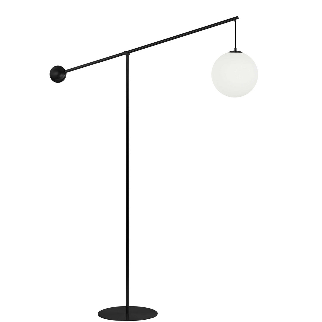 Holly One Light Floor Lamp in Matte Black - available from The Lighting Shoppe, trusted by Canadian homeowners