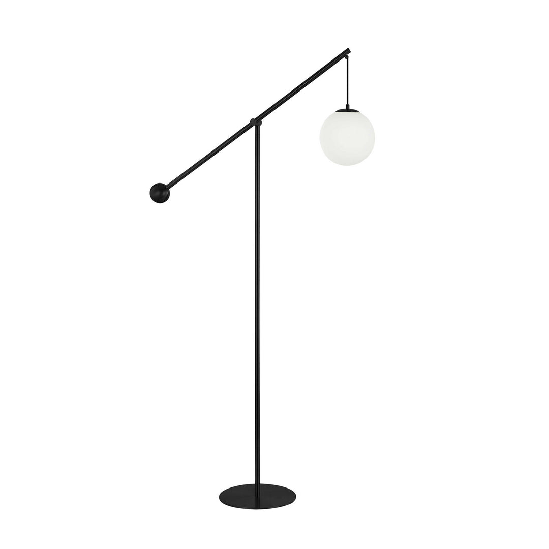 Holly One Light Floor Lamp in Matte Black - available from The Lighting Shoppe, trusted by Canadian homeowners