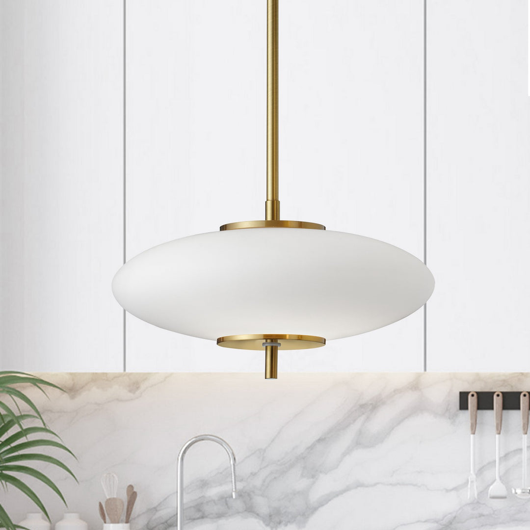 Dainolite Canada - MAD-121LEDP-AGB - LED Pendant - Maddie - Aged Brass