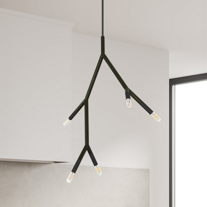 Dainolite Canada - MOR-125P-MB - Five Light Pendant - Morgan - Matte Black