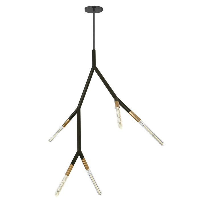 Dainolite Canada - MOR-125P-MB-AGB - Five Light Pendant - Morgan - Matte Black