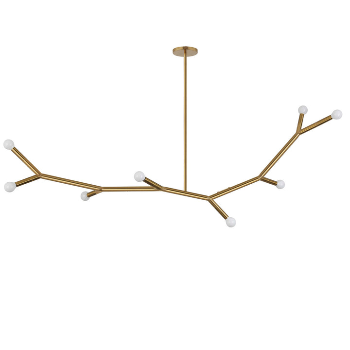 Morgan Eight Light Pendant in Aged Brass - available from The Lighting Shoppe, trusted by Canadian homeowners