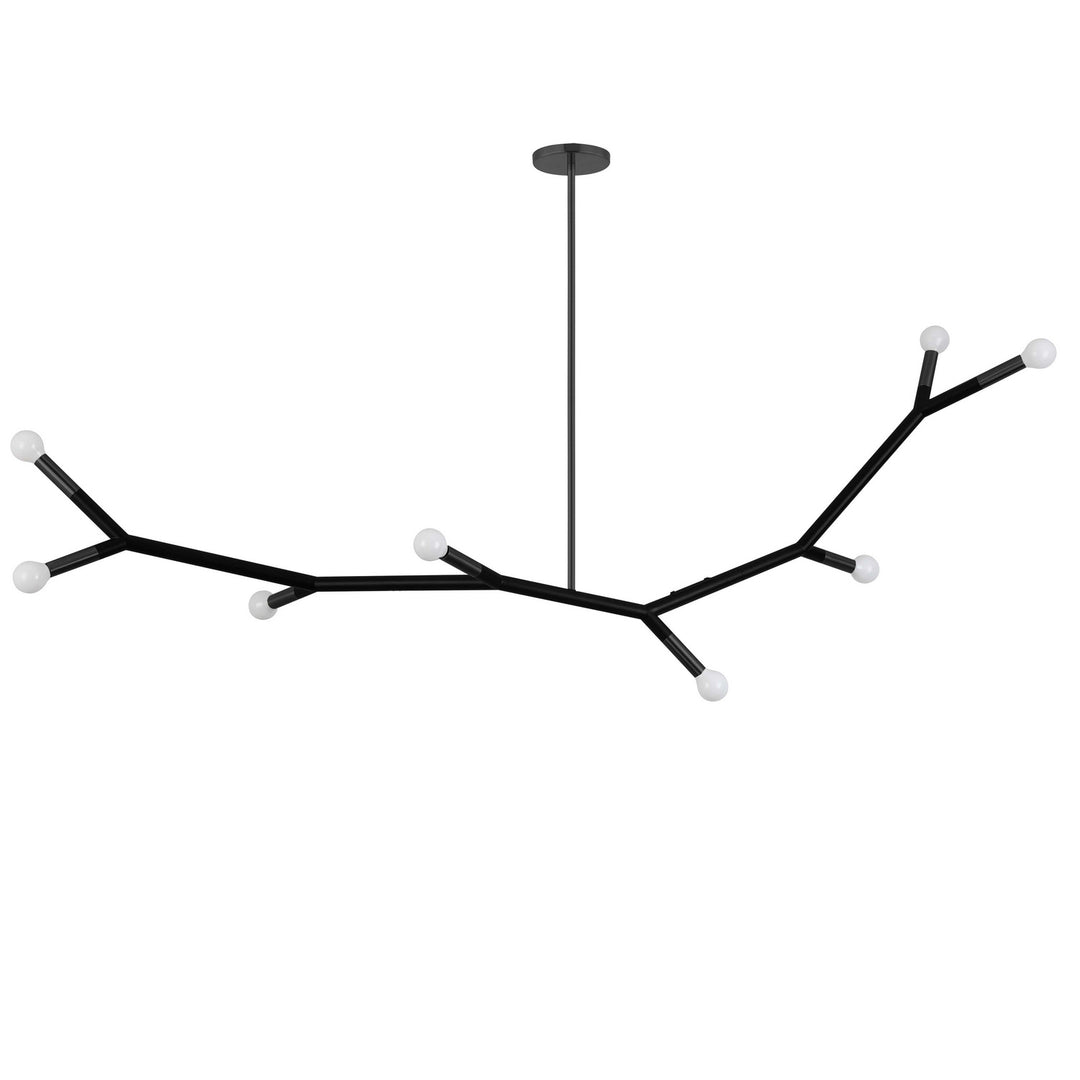 Morgan Eight Light Pendant in Matte Black - available from The Lighting Shoppe, trusted by Canadian homeowners