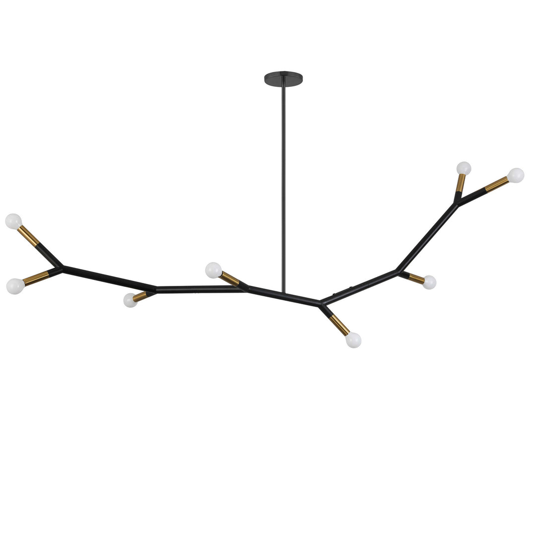 Morgan Eight Light Pendant in Matte Black - available from The Lighting Shoppe, trusted by Canadian homeowners