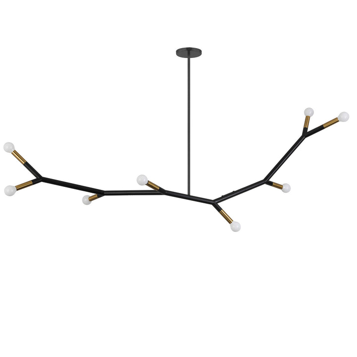 Morgan Eight Light Pendant in Matte Black - available from The Lighting Shoppe, trusted by Canadian homeowners