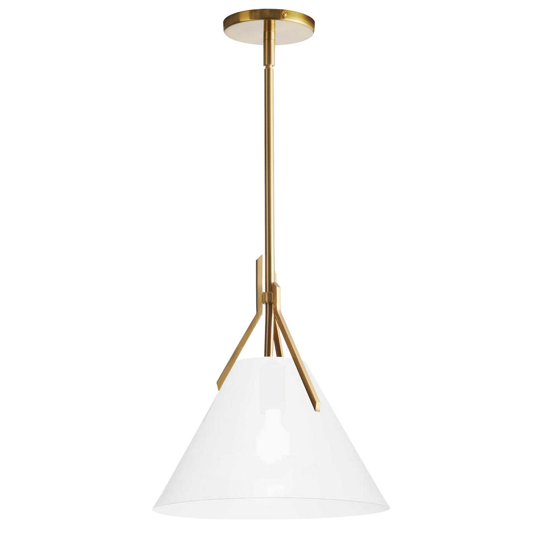 Nicole One Light Pendant in Aged Brass - available from The Lighting Shoppe, trusted by Canadian homeowners