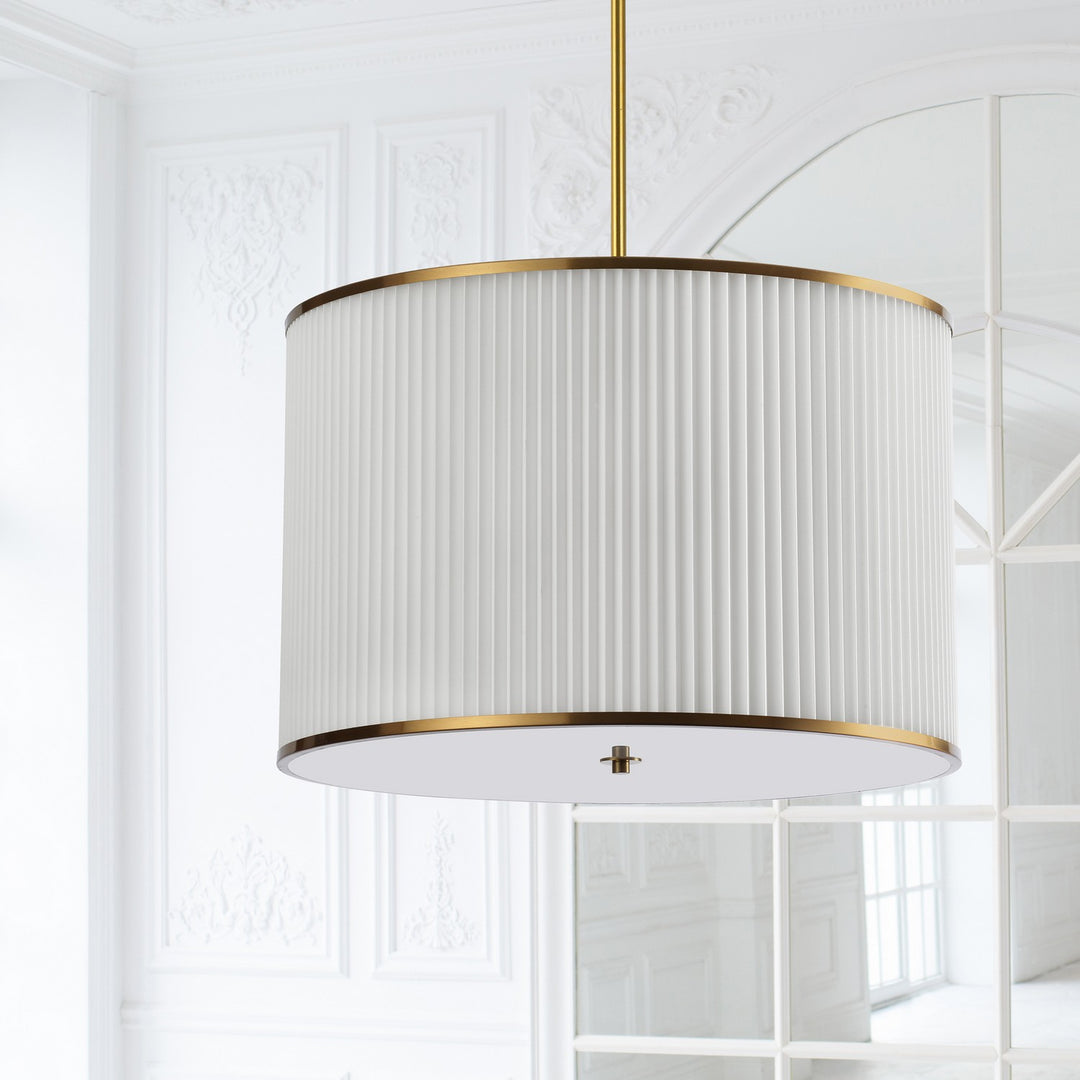 Dainolite Canada - PRD-243P-AGB - Four Light Pendant - Prudy - White