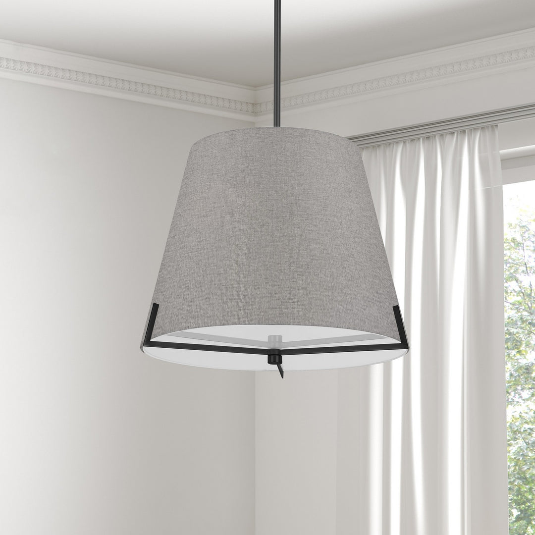 Dainolite Canada - PST-184P-MB-GRY - Four Light Pendant - Preston - Grey