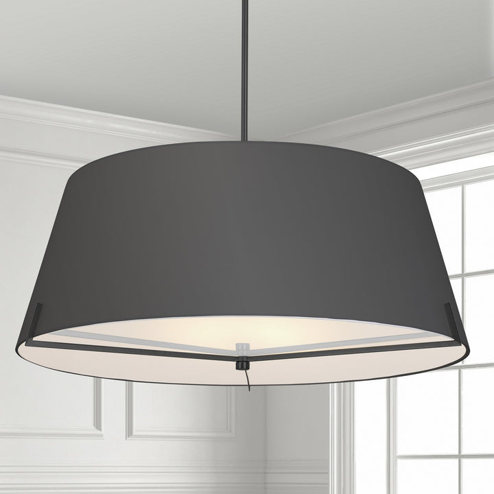 Dainolite Canada - PST-324P-MB-BK - Four Light Pendant - Preston - Black