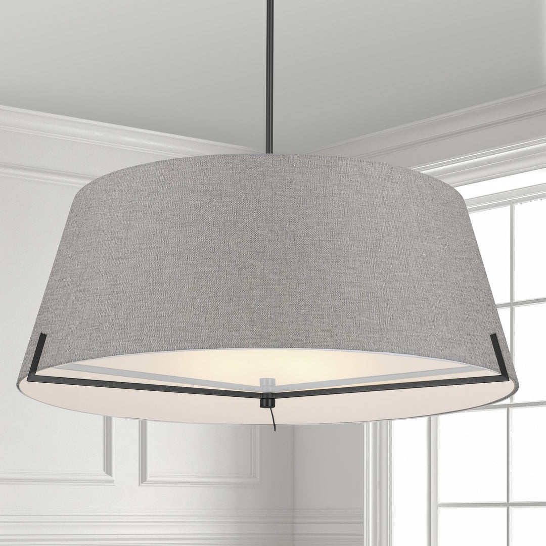 Dainolite Canada - PST-324P-MB-GRY - Four Light Pendant - Preston - Grey