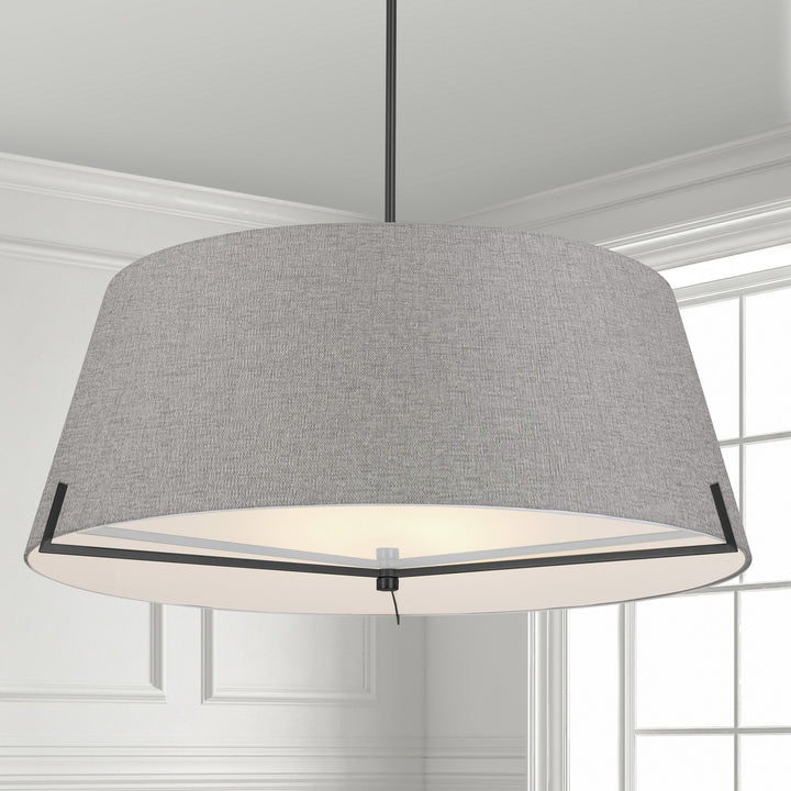 Dainolite Canada - PST-324P-MB-GRY - Four Light Pendant - Preston - Grey