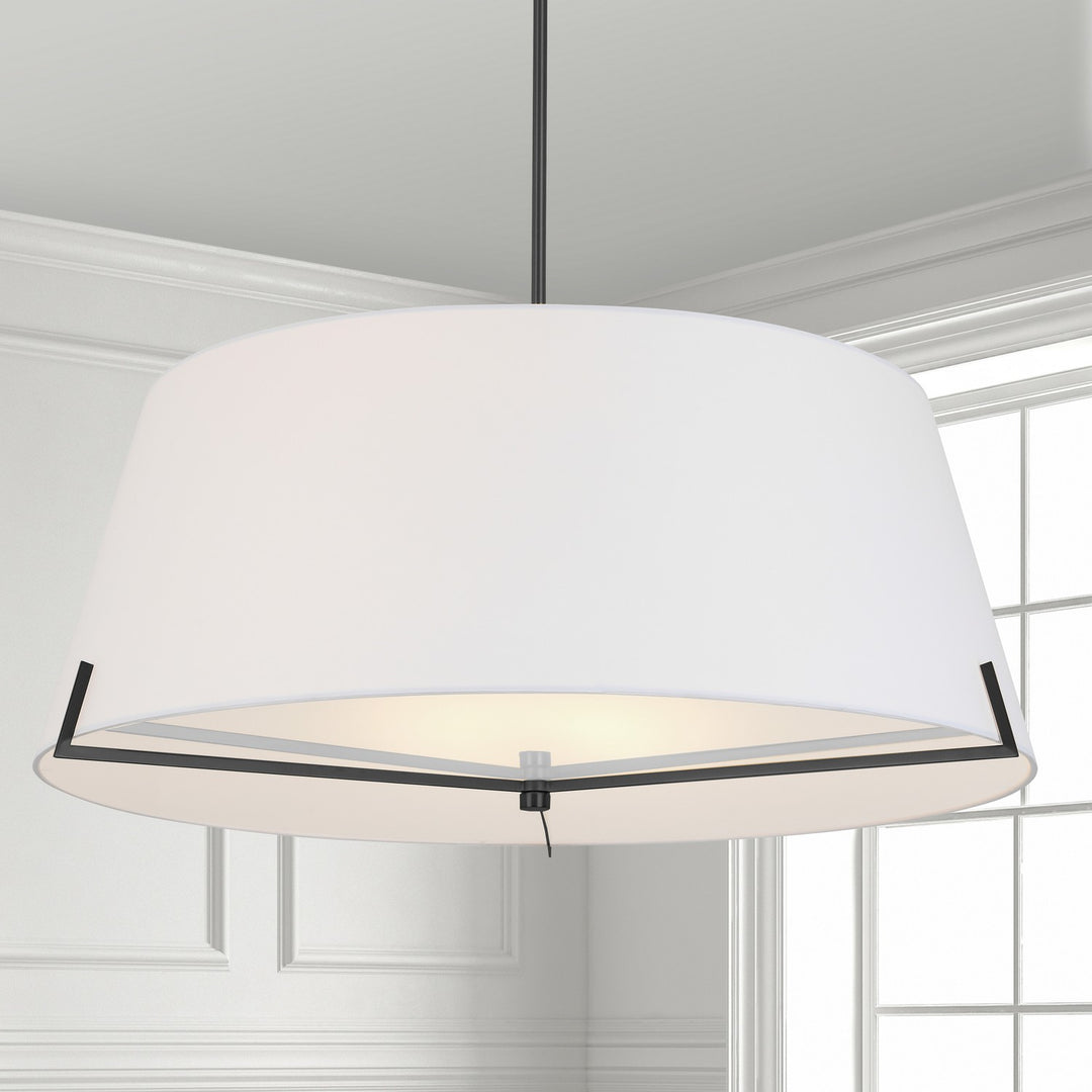 Dainolite Canada - PST-324P-MB-WH - Four Light Pendant - Preston - White