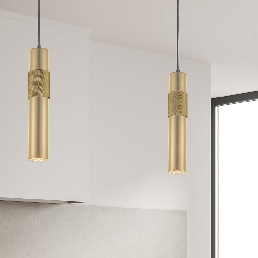 Dainolite Canada - PSW-121P-AGB - One Light Pendant - Passwell - Aged Brass