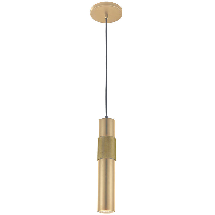 Passwell One Light Pendant in Aged Brass - available from The Lighting Shoppe, trusted by Canadian homeowners