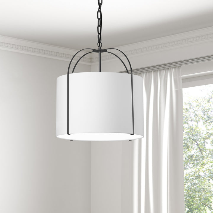 Dainolite Canada - QCY-181P-BK-WH - One Light Pendant - Quincy - White