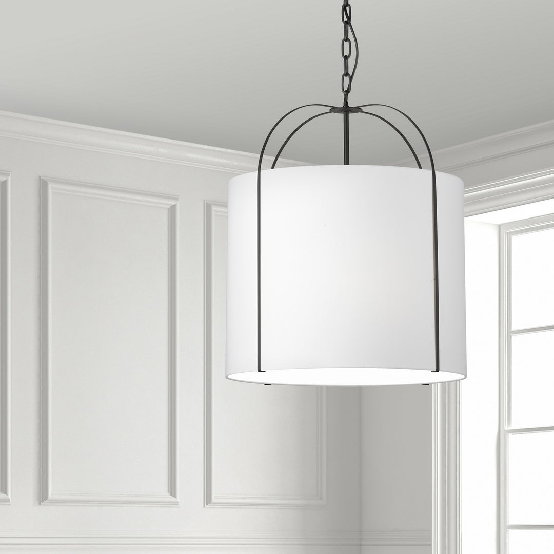 Dainolite Canada - QCY-221P-BK-WH - Three Light Pendant - Quincy - White