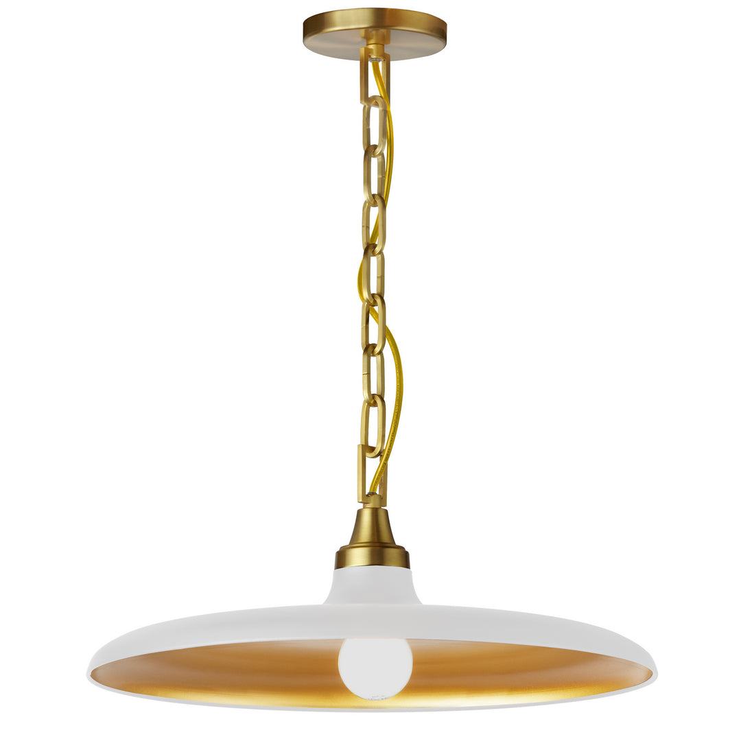 Quentin One Light Pendant in Matte White - available from The Lighting Shoppe, trusted by Canadian homeowners