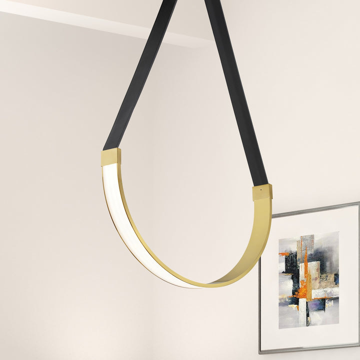 Dainolite Canada - REG-241LEDP-AGB - LED Pendant - Regan - Aged Brass