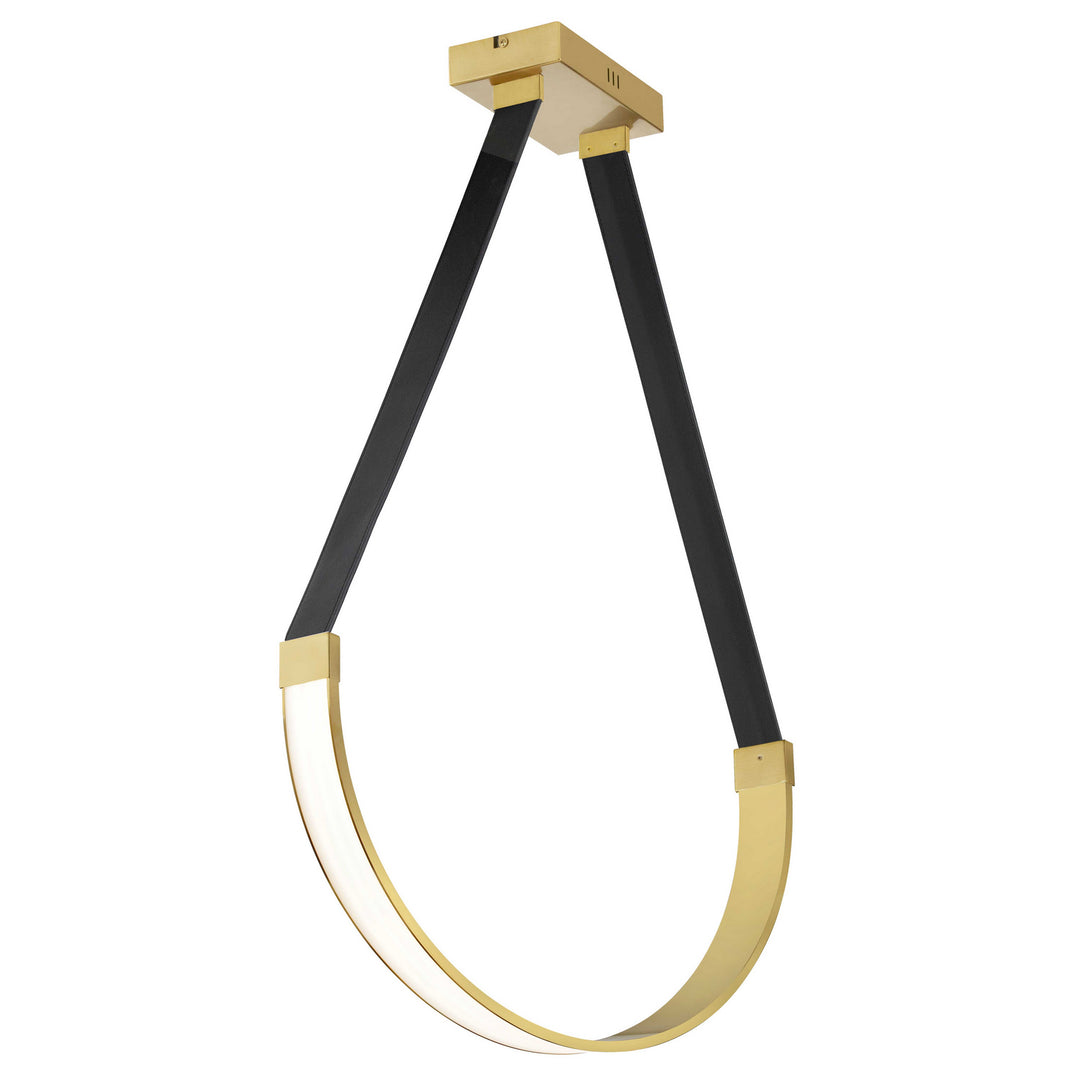 Regan LED Pendant in Aged Brass - available from The Lighting Shoppe, trusted by Canadian homeowners