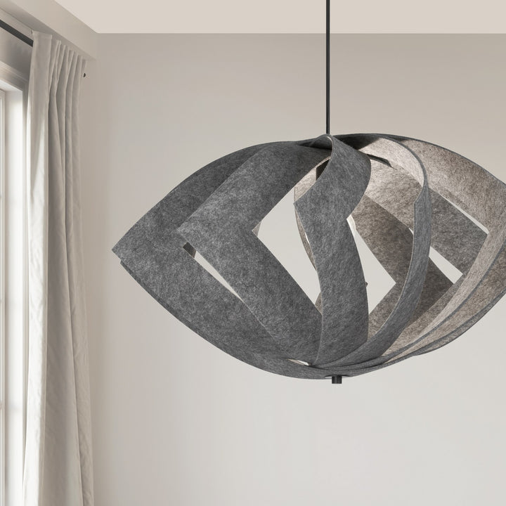 Dainolite Canada - RTM-301P-MB-500 - One Light Pendant - Rotem - Grey