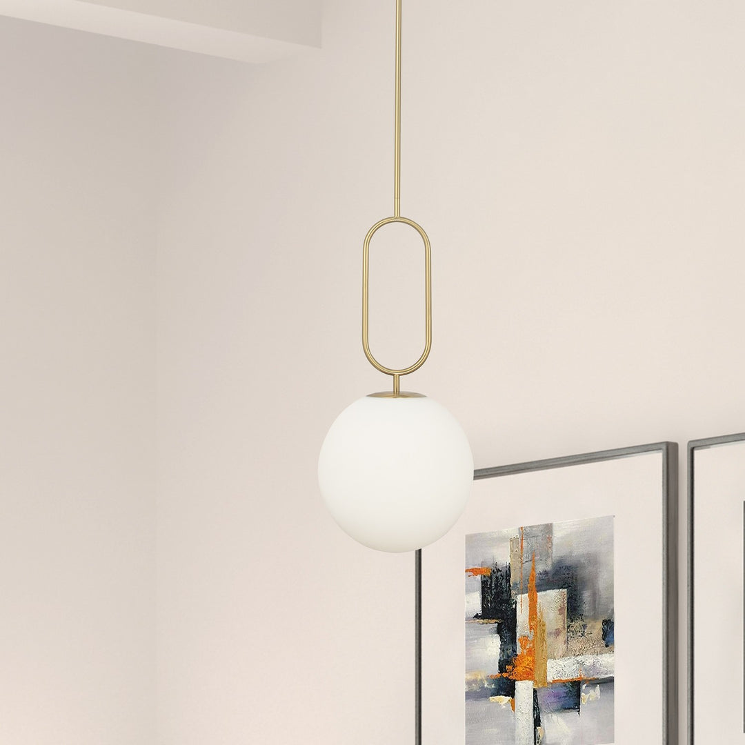 Dainolite Canada - SIM-121P-AGB - One Light Pendant - Simone - Aged Brass