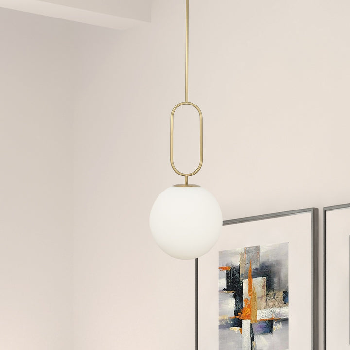 Dainolite Canada - SIM-121P-AGB - One Light Pendant - Simone - Aged Brass