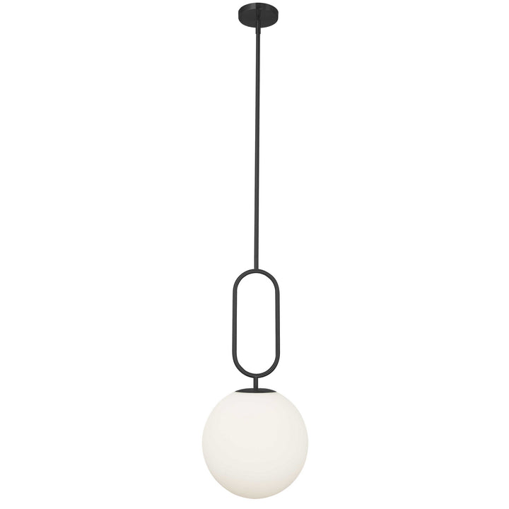 Simone One Light Pendant in Matte Black - available from The Lighting Shoppe, trusted by Canadian homeowners