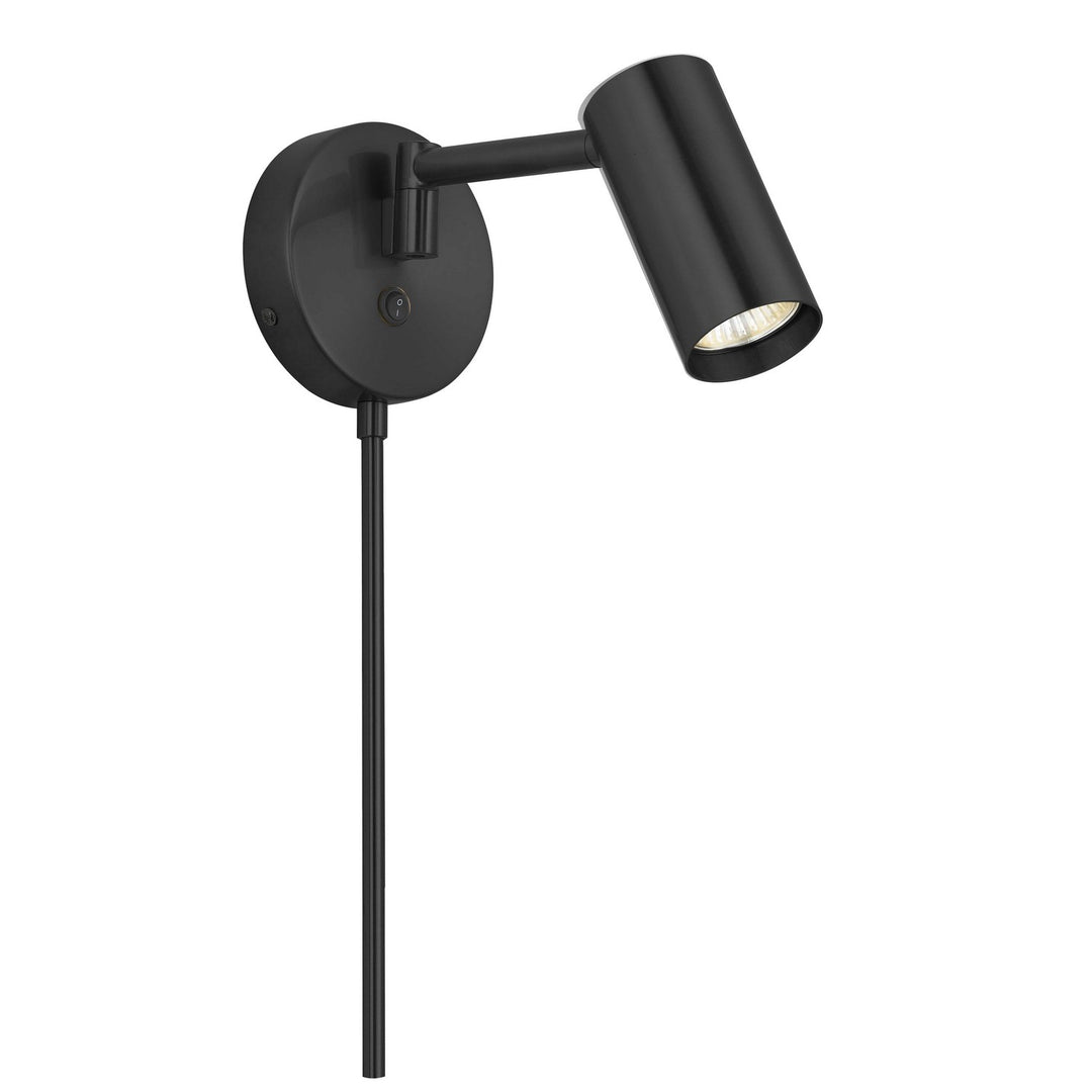 Stanly One Light Wall Swing Arm Spotlight in Matte Black - available from The Lighting Shoppe, trusted by Canadian homeowners