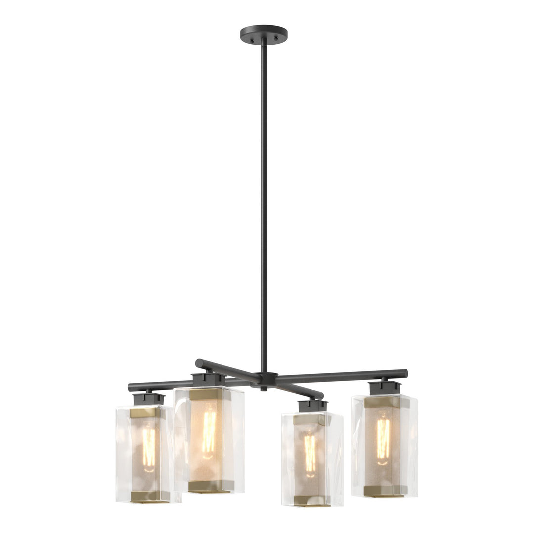 Hubbardton Forge Canada - 364213-SKT-MULT-80-70-ZM0093 - Four Light Outdoor Pendant - Polaris - Coastal Black