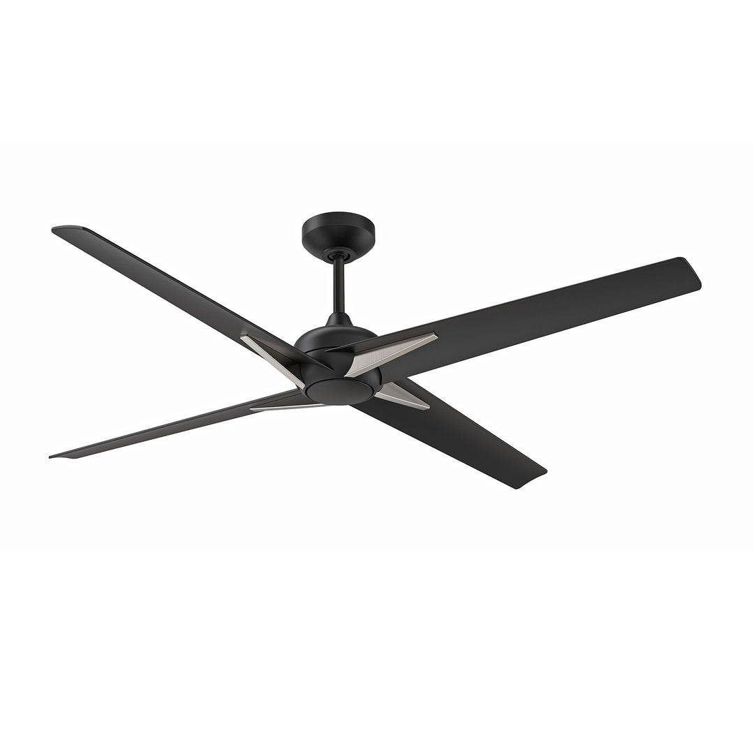 Kendal Canada - AC30356-BLK/SN - 56"Ceiling Fan - Alestra - Matte Black & Satin Nickel