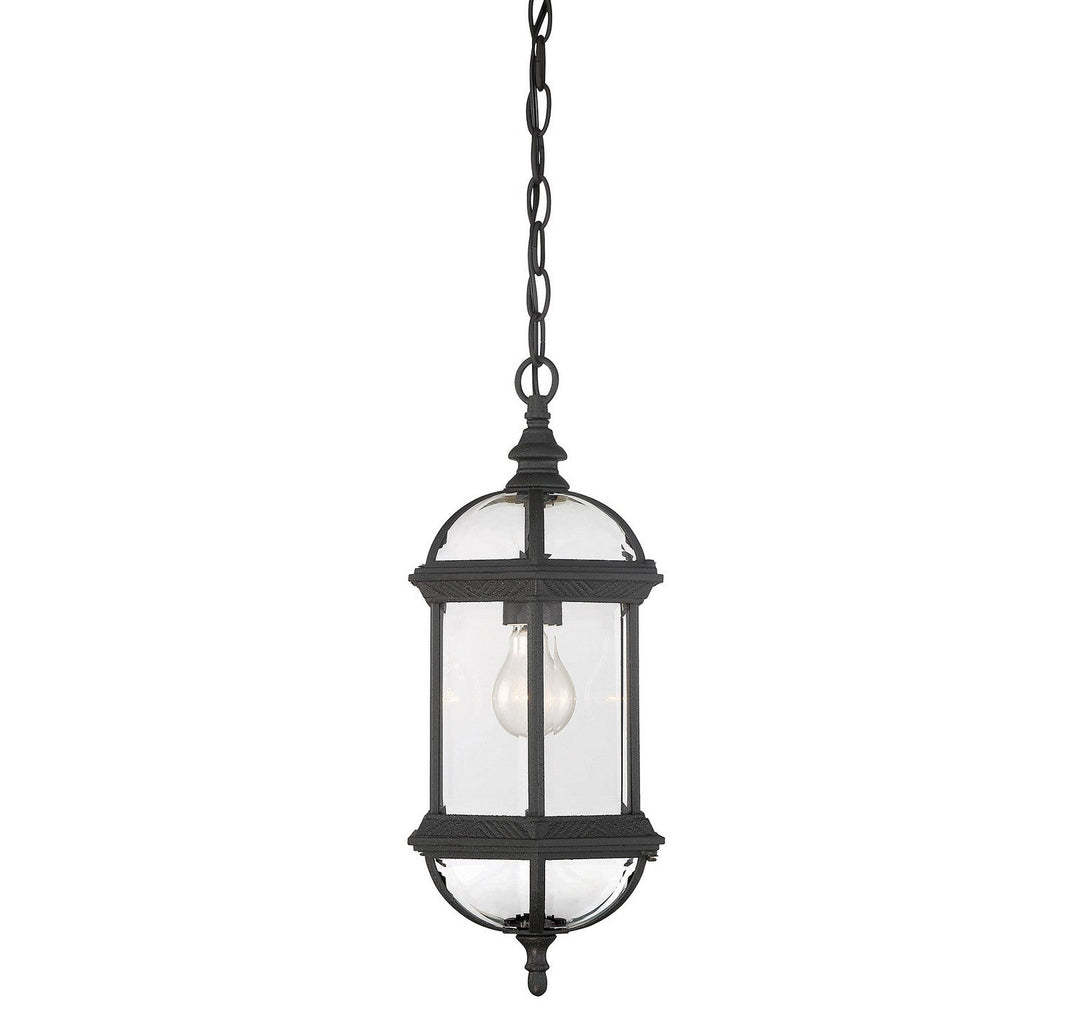 Savoy House - 5-0631-BK - One Light Hanging Lantern - Kensington - Textured Black