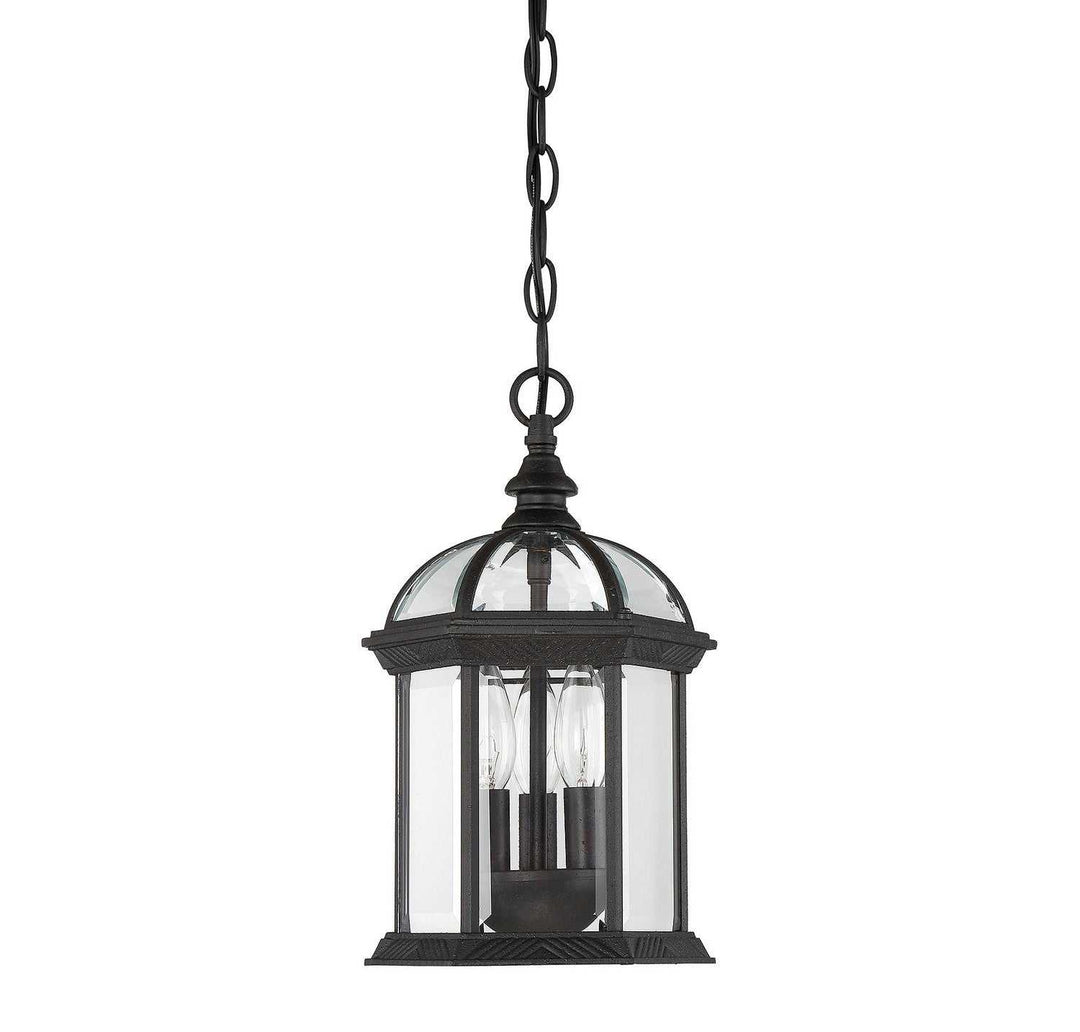 Savoy House - 5-0635-BK - Three Light Hanging Lantern - Kensington - Textured Black